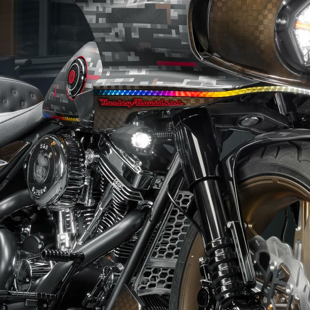 ハーレー ツーリングモデル フォグランプステーブラケット ハーレー