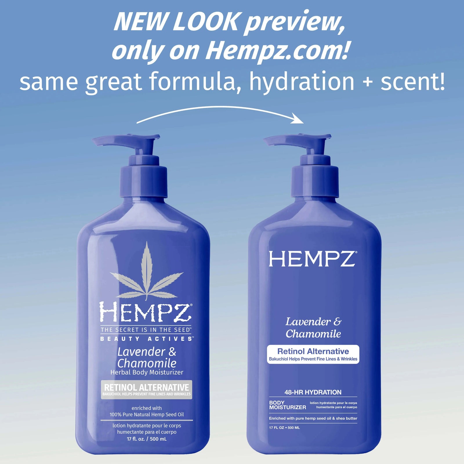 Hempz Beauty Actives Lavender & Chamomile Moisturizing Body Lotion