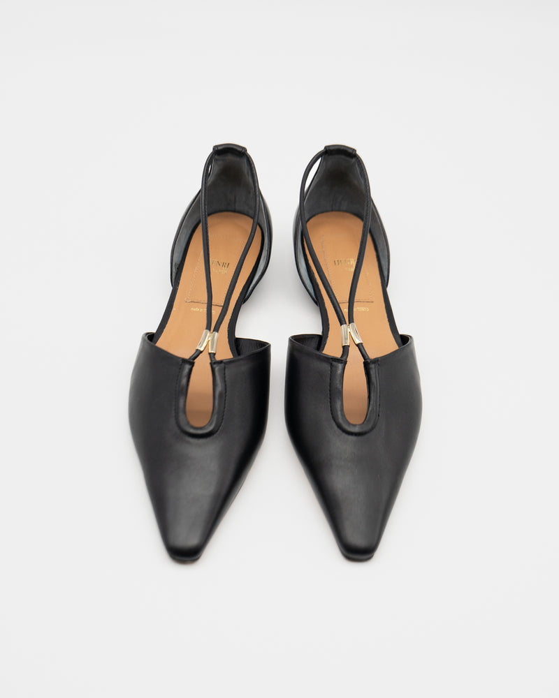 Mimosa Black l ポインテッド パンプス ブラック - HENRI EN VARGO