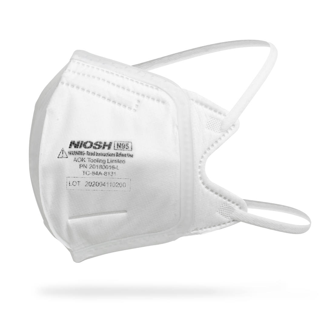 N95 Folding Mask - FDA Certified & NIOSH Approved - White – Healthify