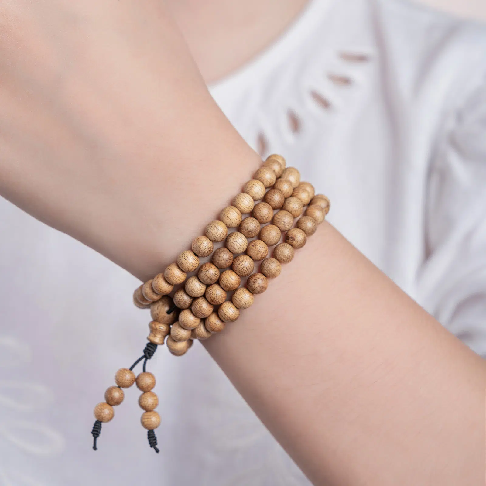 Laos 108 Beads Agarwood Bracelet HC3160 - Hebes by Chloe