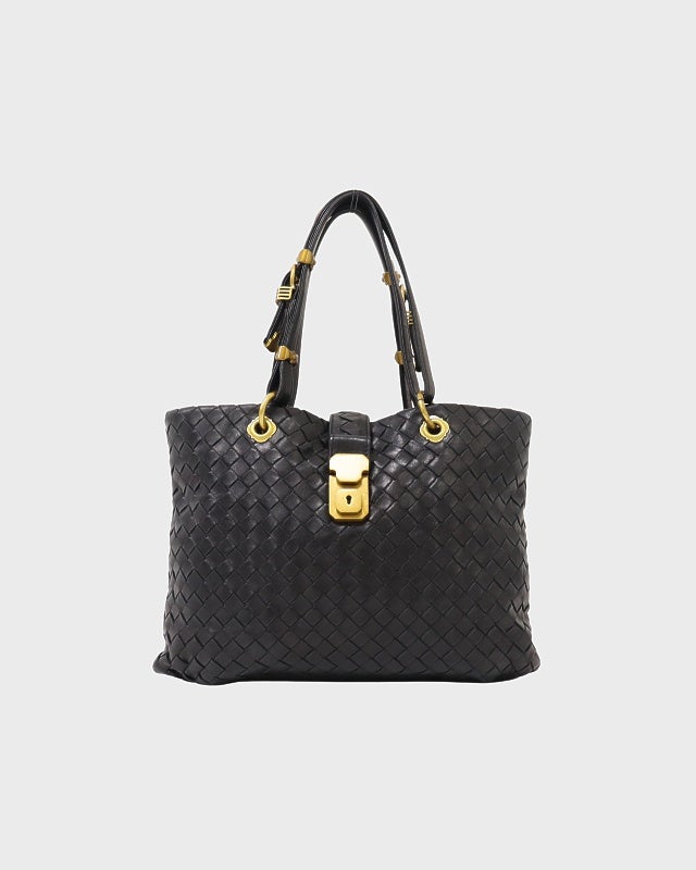 BOTTEGA VENETA イントレチャートレザーハンドバッグ | Hedy
