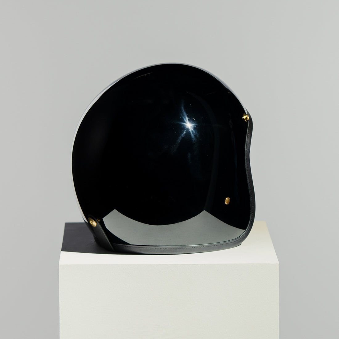 Hedonist Signature Black Gloss Open Face Helmet | HEDON