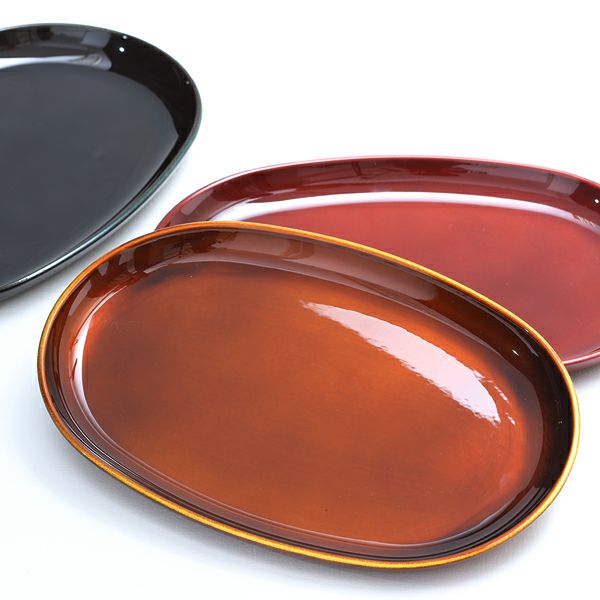 宮内庁御用達 漆器 山田平安堂】小判皿 みつ飴 | 漆器 山田平安堂 WEB本店