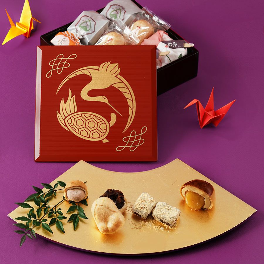 長寿のモチーフ、鶴と亀を描いたうつわ | 宮内庁御用達 漆器 山田平安