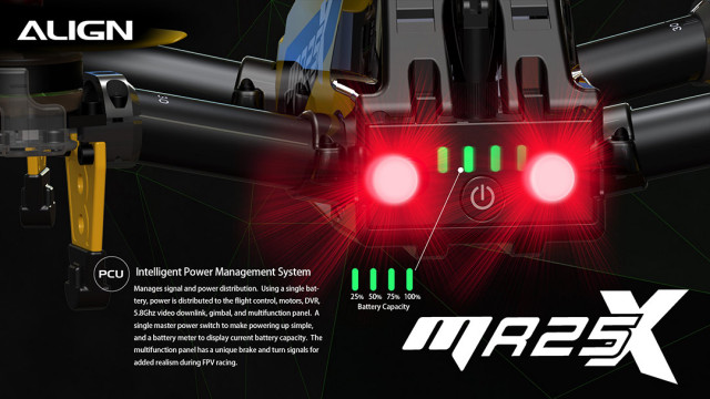 ALIGN MR25XP レーシングクワッド コンボ（ジンバルサーボ仕様