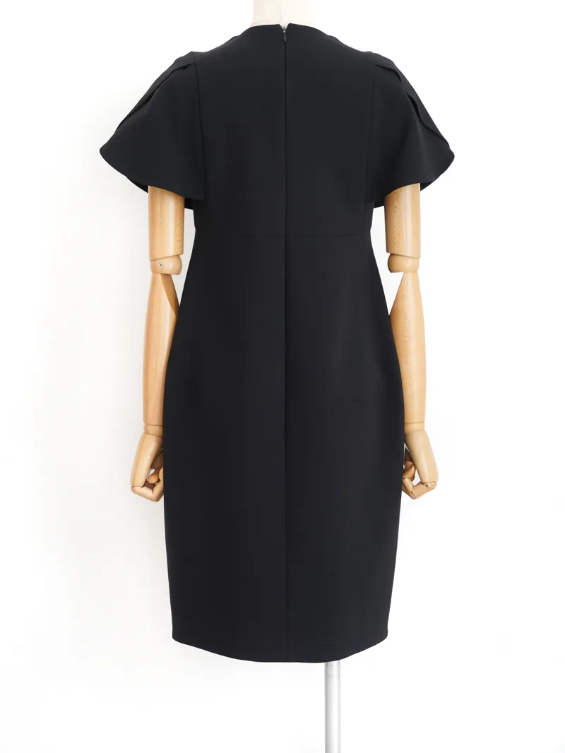 YOKO CHAN（ヨーコチャン）フレアスリーブパールスリットラインドレス