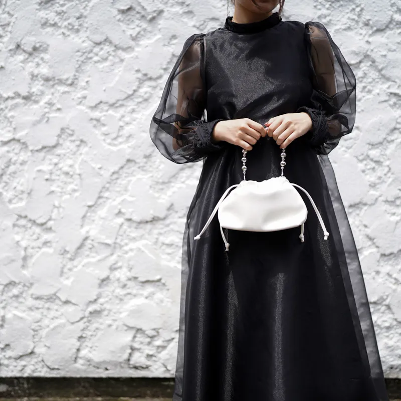 Acka.（エーシーケーエー）sheer over one-piece（ブラック/2