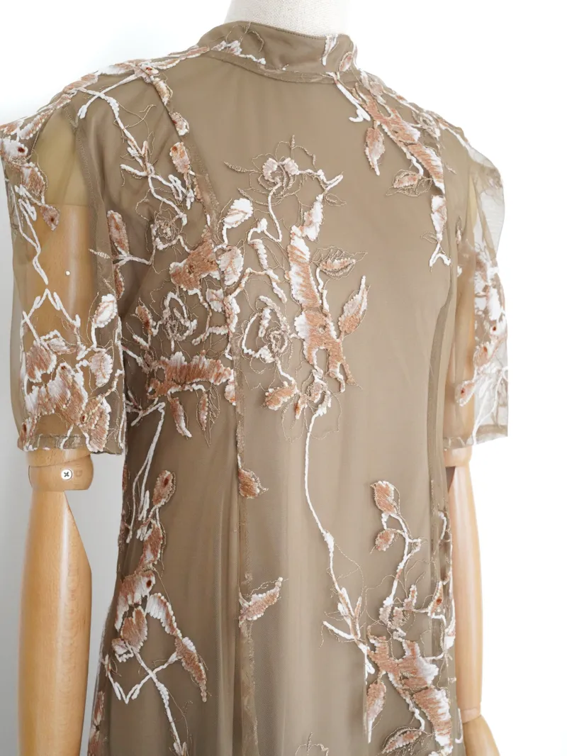 Ameri VINTAGE（アメリ ヴィンテージ）WILD ROSE CANVAS ART DRESS