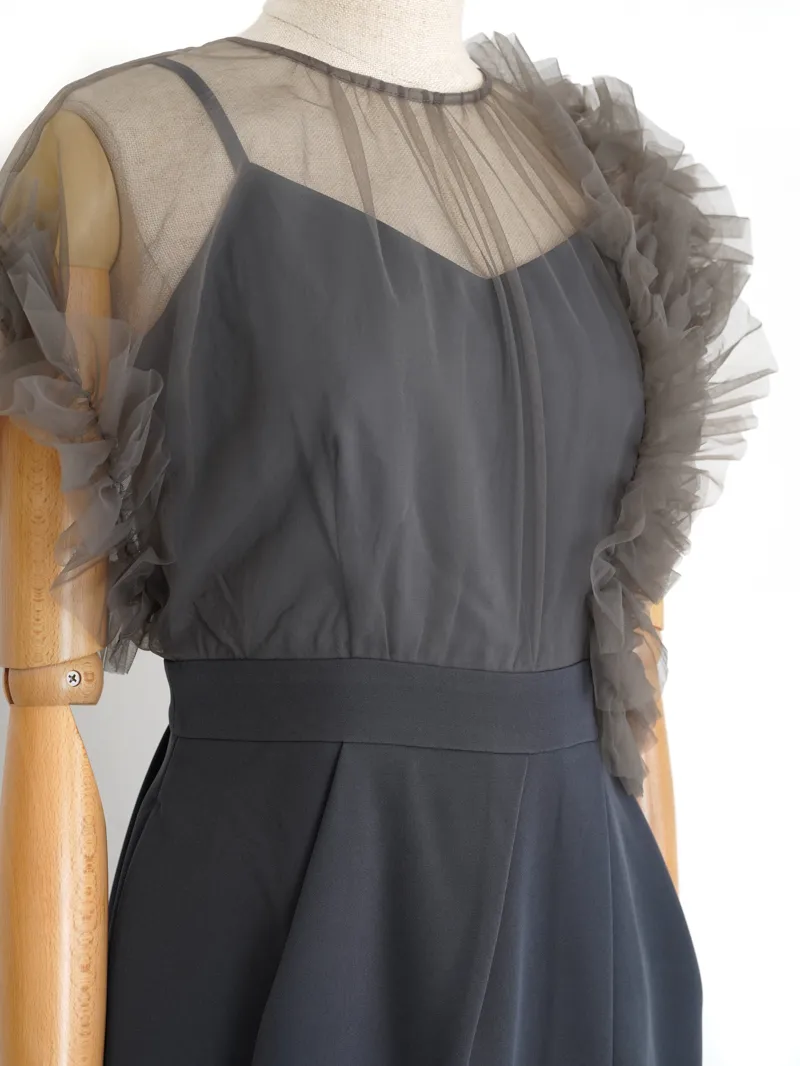 LAGUNAMOON（ラグナムーン）LADYチュールドッキングコクーンワンピース