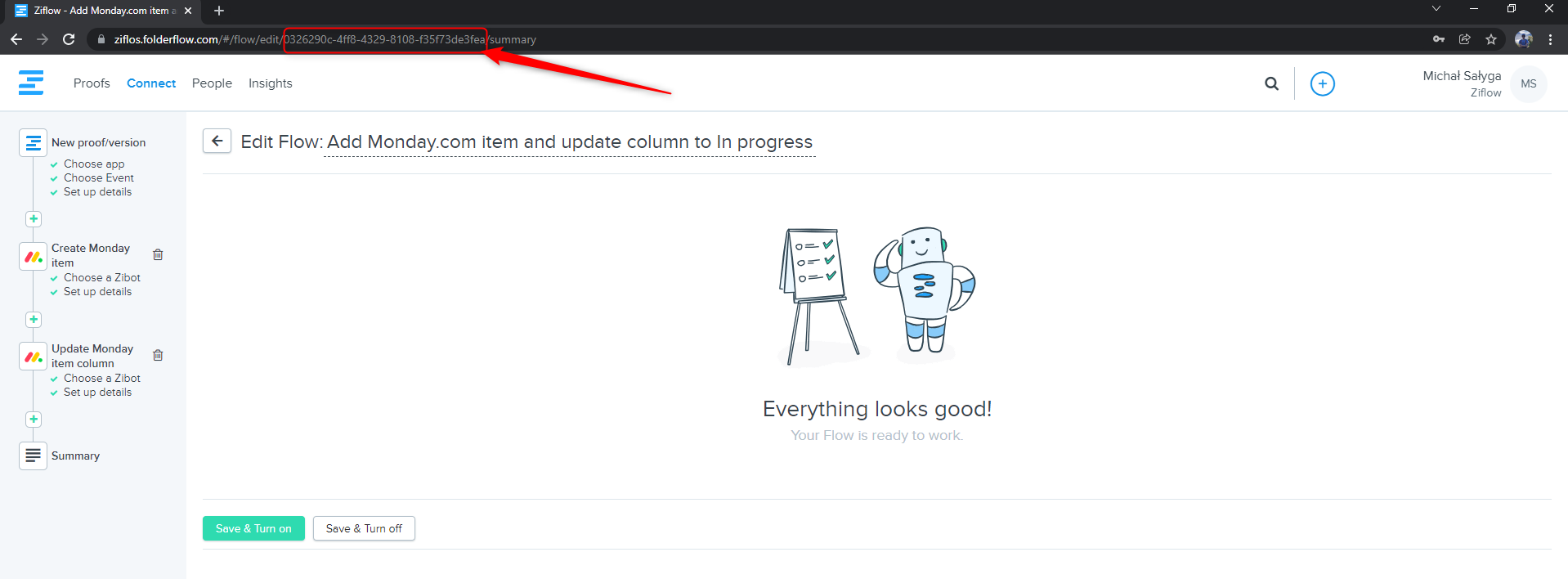 Where do I get the proof or flow ID? – Ziflow