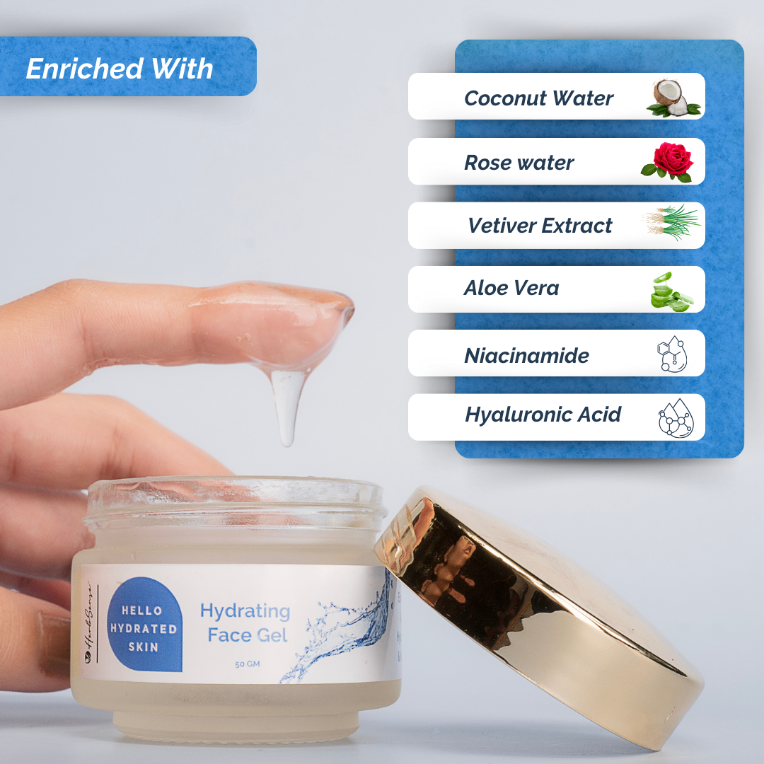 HerbSense Hydrating Face Gel With Aloe Vera, Coconut Water