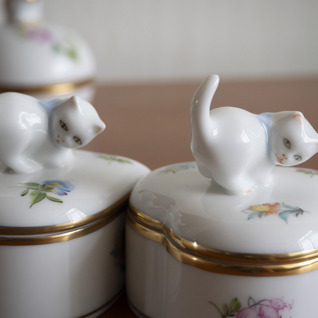 ミルフルール] ハートボックスL ネコ