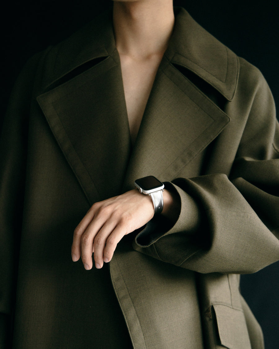 Apple Watch vintage - like silver band – h'eres