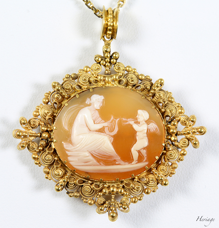 ゆーたんちゃん専用アンティークナイト&デーサードニクスシェルカメオ