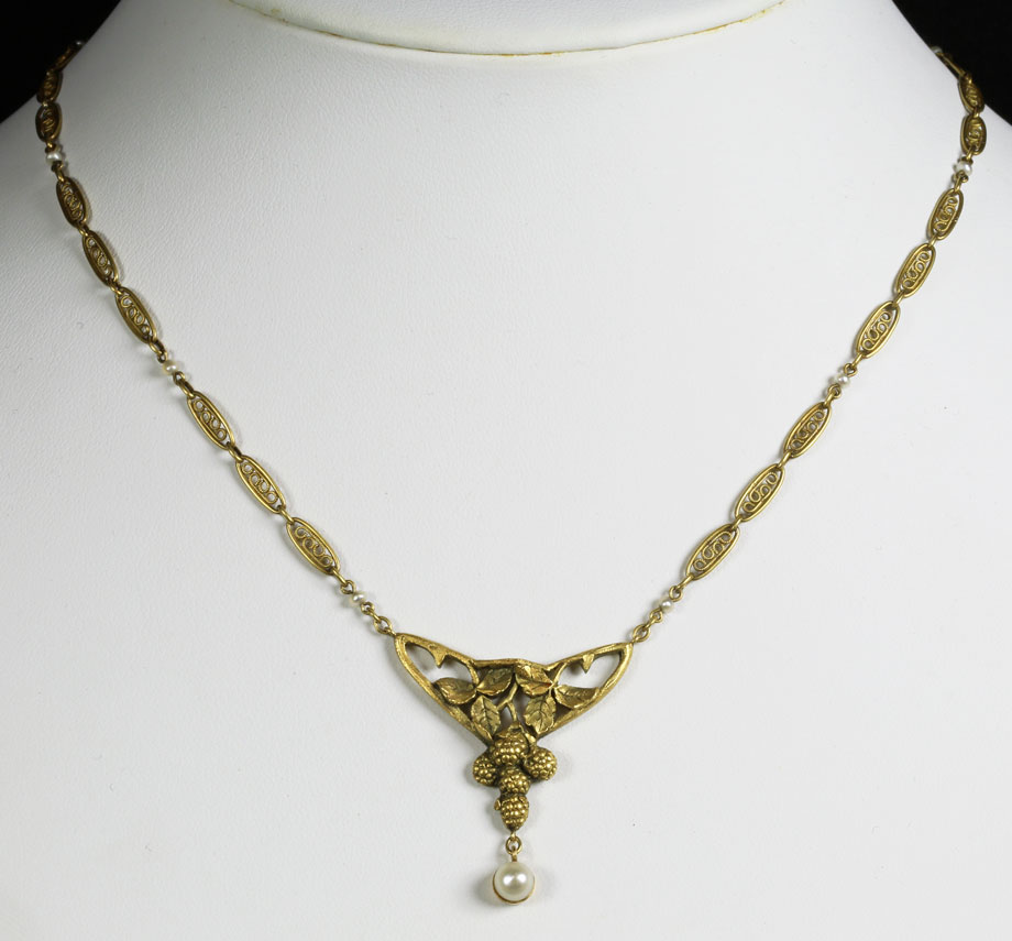 フランボワーズのアールヌーヴォー・ネックレス | アンティークジュエリー