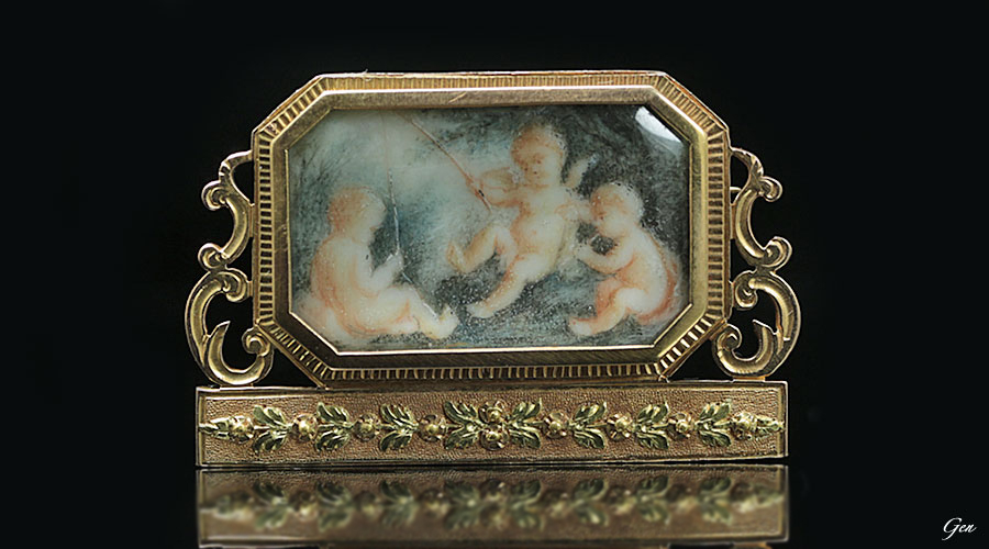 遊ぶ姿が何とも可愛らしいスリーエンジェルのエナメルミニアチュールの