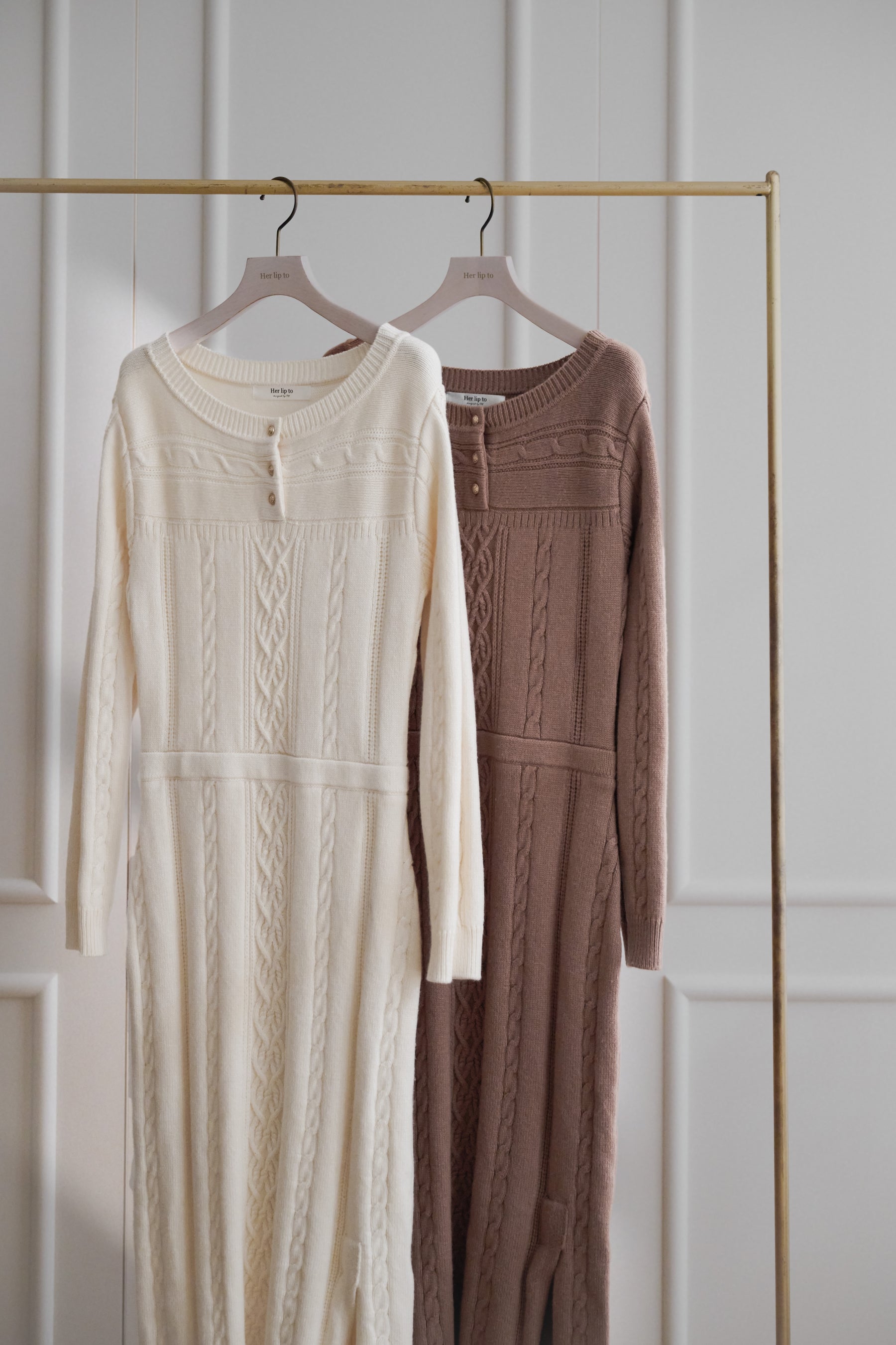 Cecily Cable Knit Dress