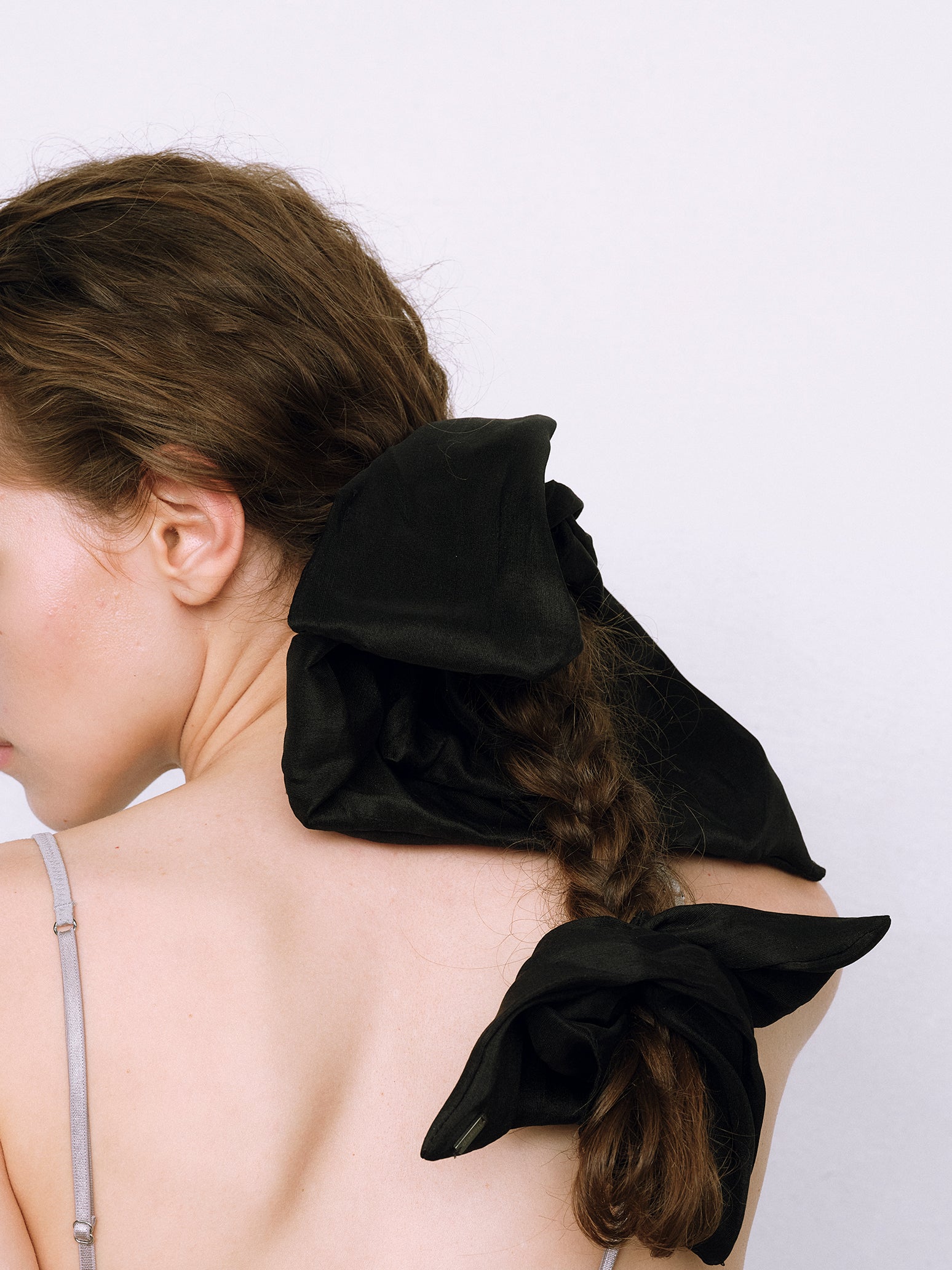 Silk Square Large Scrunchie – heyep