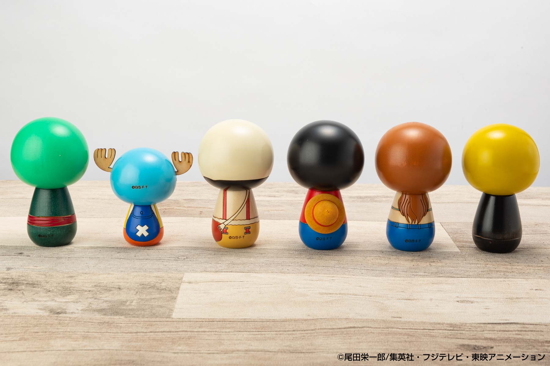 群馬県の伝統工芸「創作こけし」による「ワンピース」コラボレーション