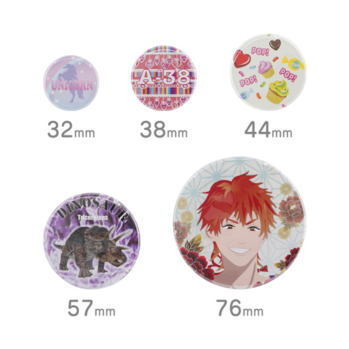 マグネット缶バッジ 丸型(57mm)【販促花子ノベルティ】