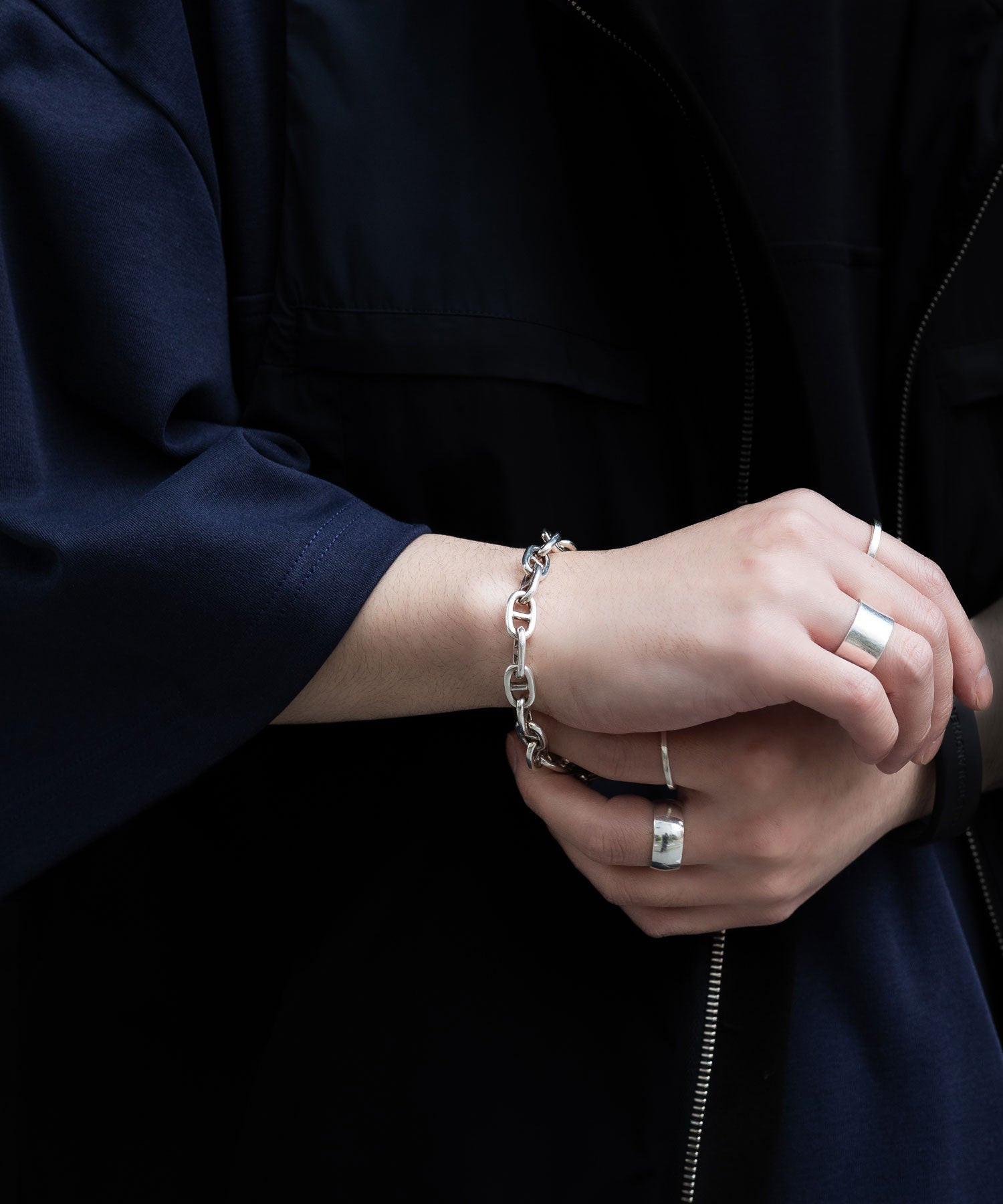 INTÉRIM/インテリム】TAXCO SILVER ANCHOR BRACELET - SILVER(24S