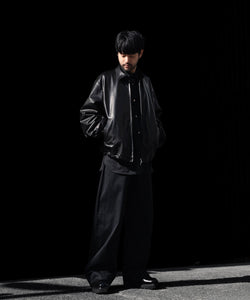 ssstein / シュタイン】LAMBS LEATHER LIGHT ZIP JACKET - BLACK