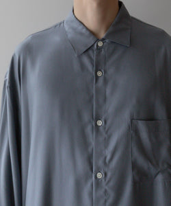 stein / シュタイン】OVERSIZED CUPRO LS SHIRT - BLUE GREY | 公式