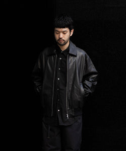 ssstein / シュタイン】LEATHER ZIP SHORT JACKET - BLACK | 公式通販