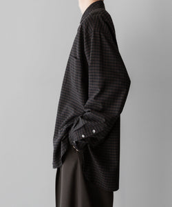 ssstein / シュタイン】OVERSIZED DOWN PAT SHIRT - GINGHAM( KHAKI