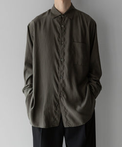 stein / シュタイン】OVERSIZED CUPRO LS SHIRT - GREY KHAKI | 公式