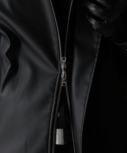 stein / シュタイン】STAND COLLAR ZIP BLOUSON - BLACK(COATING