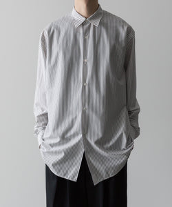 KANEMASA PHIL.】46G MODEST STRIPE SHIRT - WHITE NAVY | 公式通販