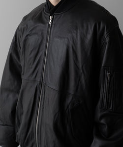 ssstein / シュタイン】LEATHER FLIGHT JACKET - BLACK | 公式通販