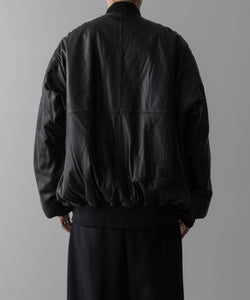 ssstein / シュタイン】LEATHER FLIGHT JACKET - BLACK | 公式通販