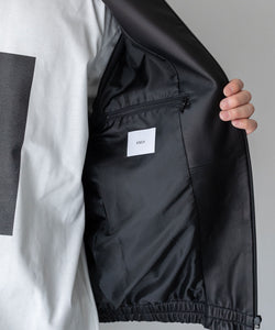 stein / シュタイン】 LEATHER WINDBREAKER JACKET - BLACK | 公式通販