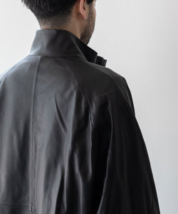 stein / シュタイン】 LEATHER WINDBREAKER JACKET - BLACK | 公式通販