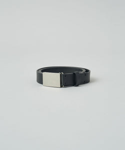 ssstein / シュタイン】LEATHER BELT (PLAIN BUCKLE) - BLACK | 公式