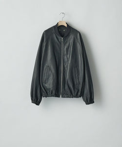ssstein / シュタイン】SHRUNK LEATHER ZIP SHORT JACKET - BLACK