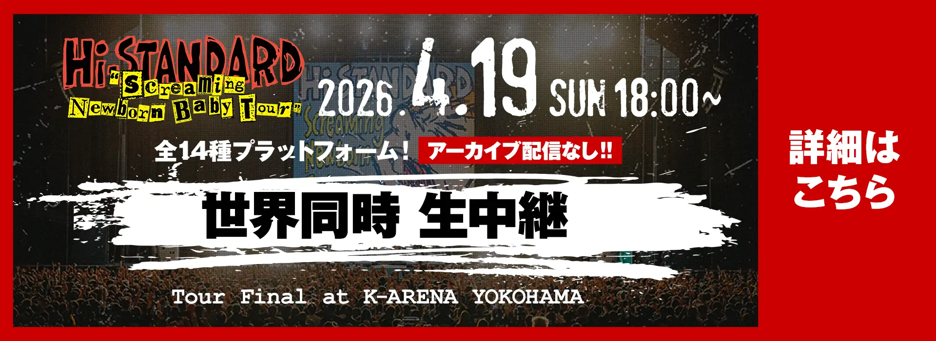 Hi-STANDARD “Screaming Newborn Baby Tour