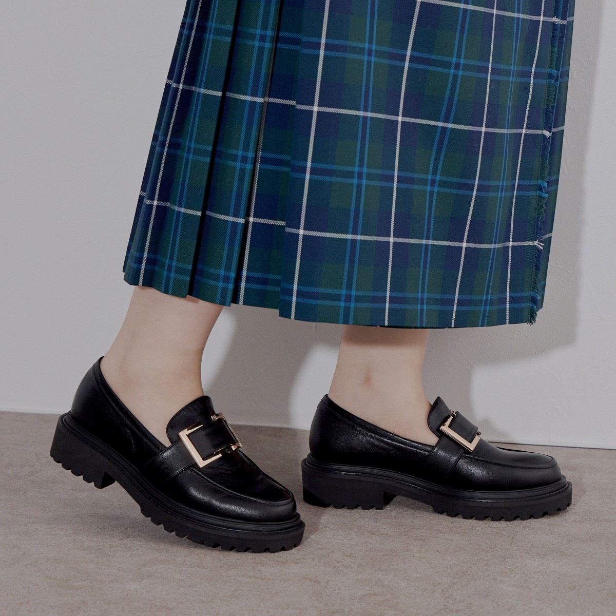 SALE】バックル厚底ローファー/544107