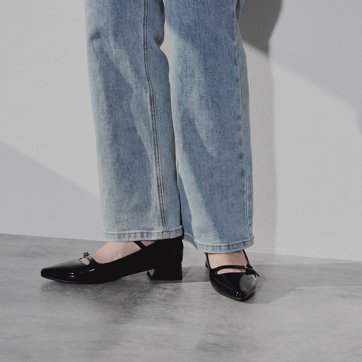 再値下げ】ダブルストラップメリージェーンパンプス/544308