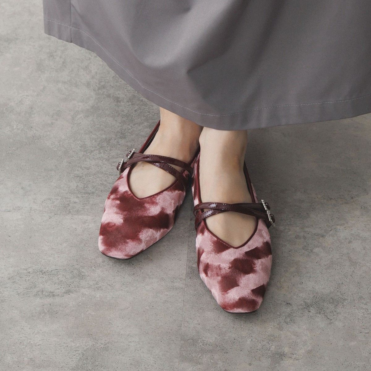 再値下げ】ダブルストラップメリージェーンパンプス/554306