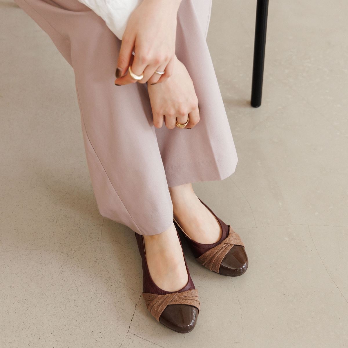 SALE】クロスリボンスニーカーパンプス/743301