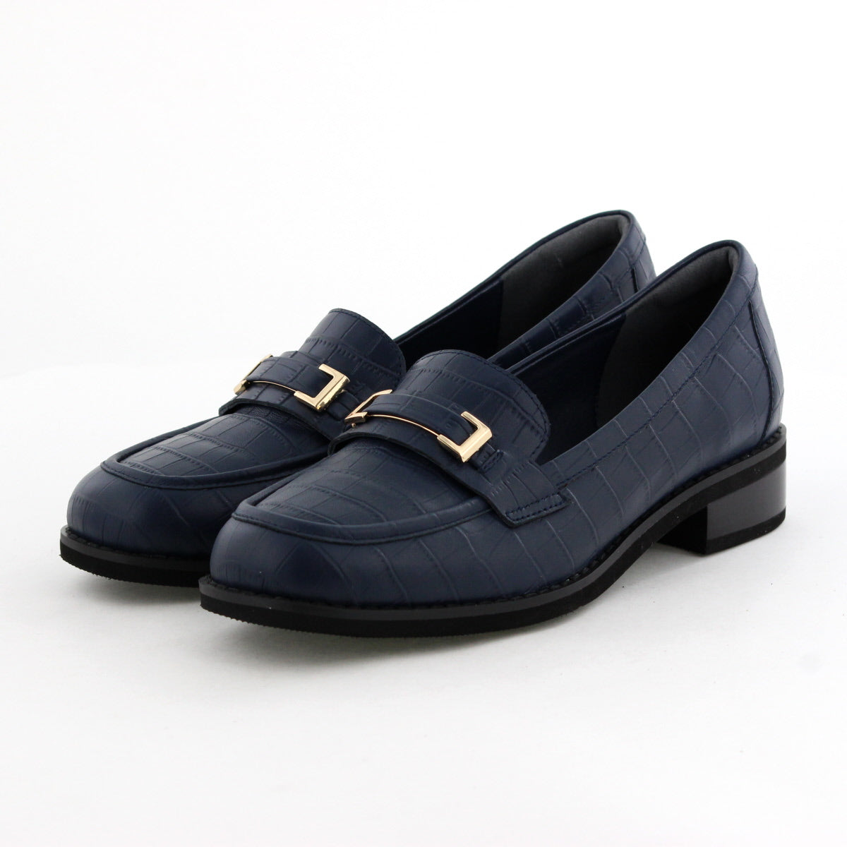 特別価格】スクエアメタルパーツローファー/651327