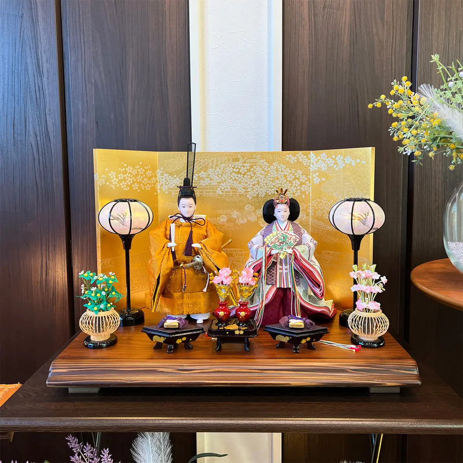 Limited edition Hina dolls commemorating the enthronement of the