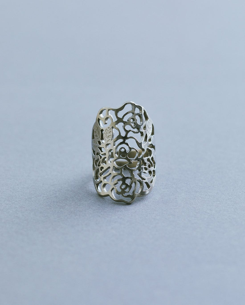 チタン透かし彫り薔薇リング – 日々の京都物産展