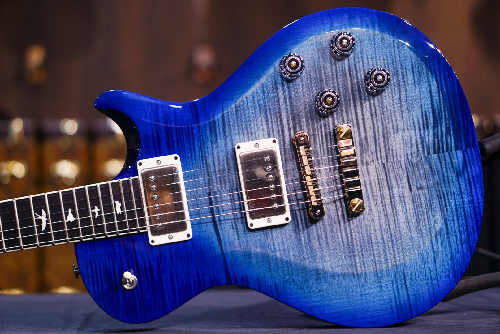 PRS S2 McCarty 594 Singlecut Electric Guitar - Faded Grey Black Blue B