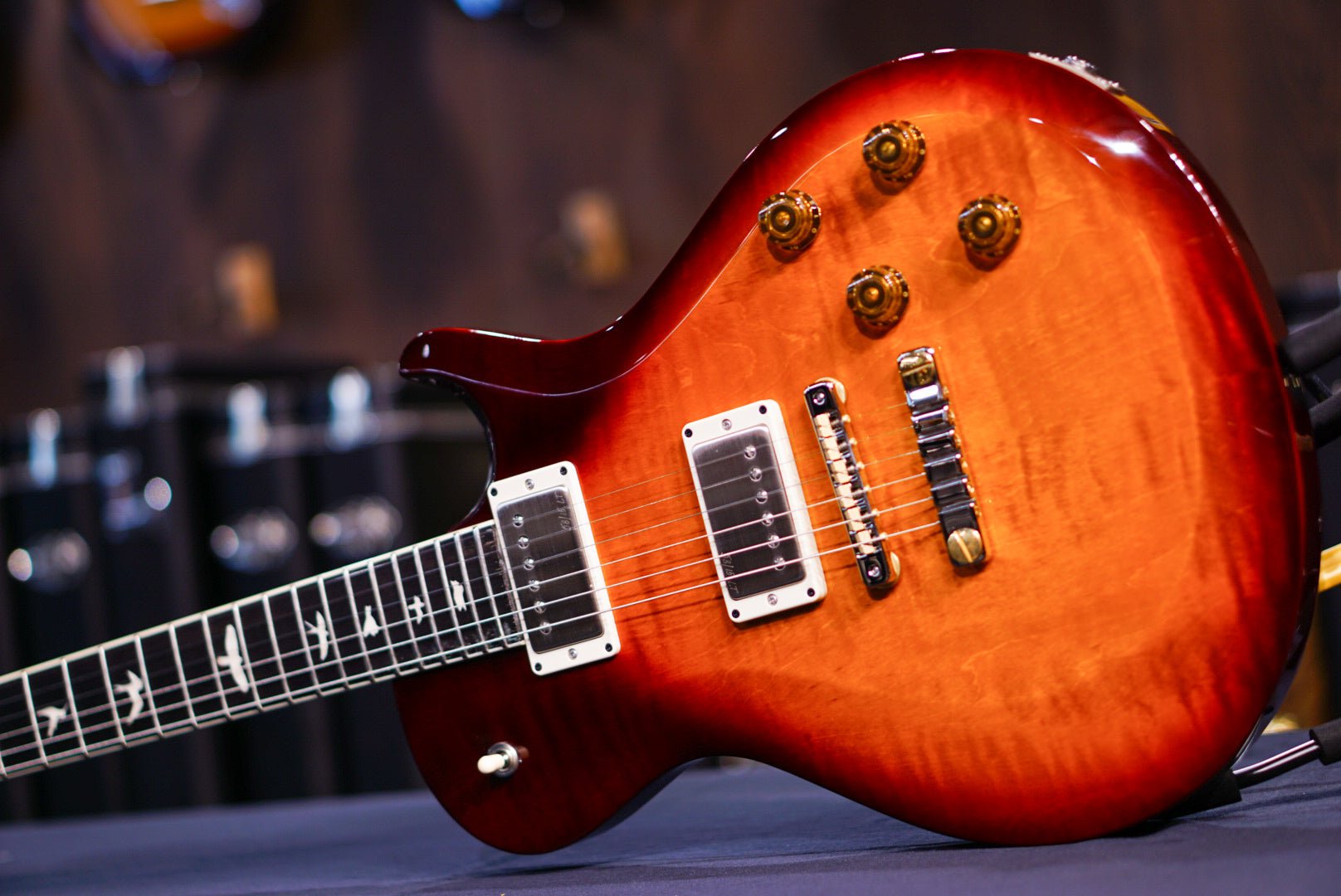 PRS S2 McCarty 594 Singlecut Electric Guitar - Dark Cherry Sunburst s2