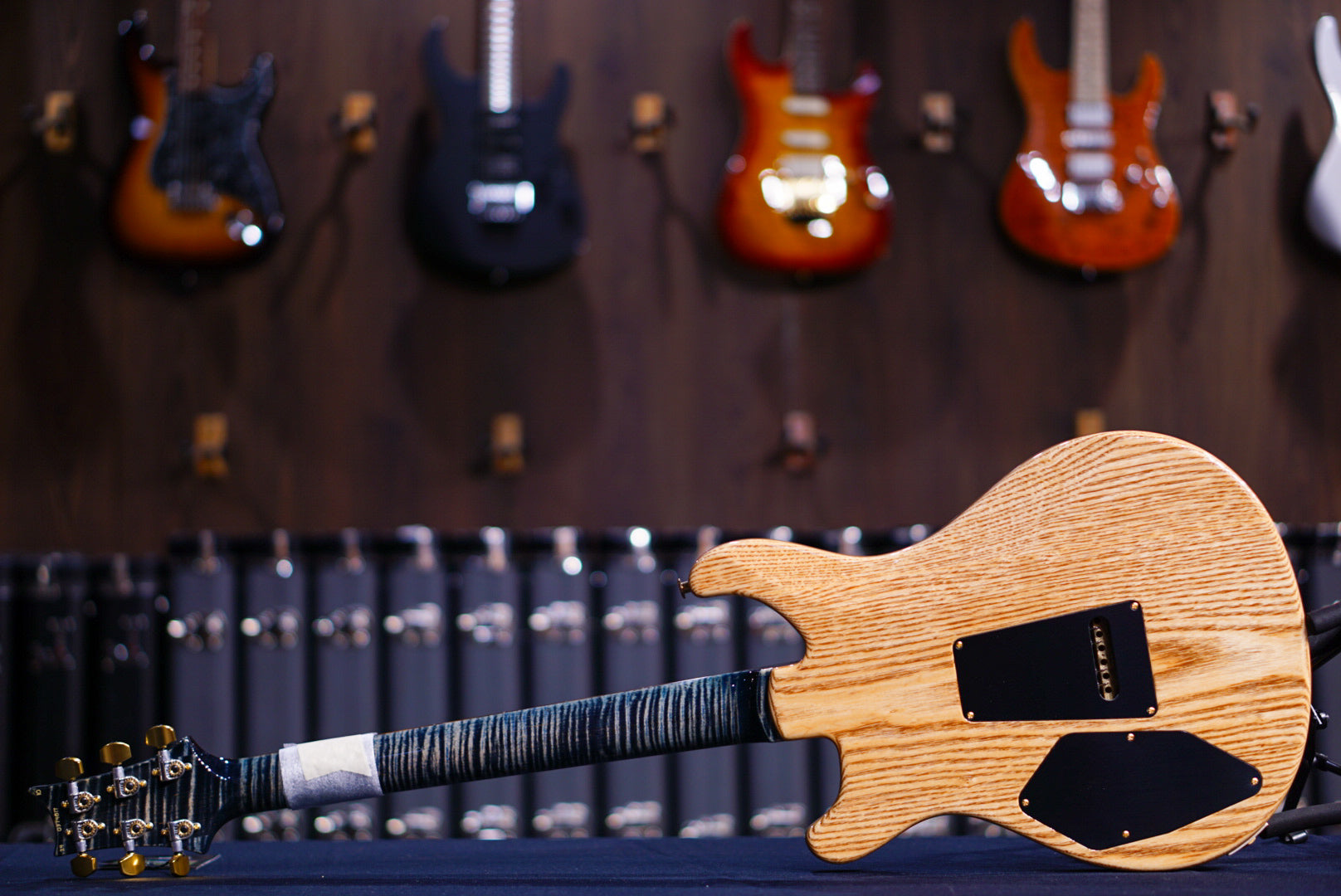 PRS 509 wood library w flame neck Faded Whale Blue 10 Top 0374817